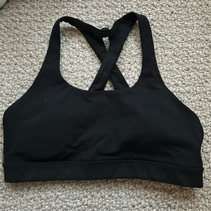 Lululemon black sports bra size 10. Great condition!